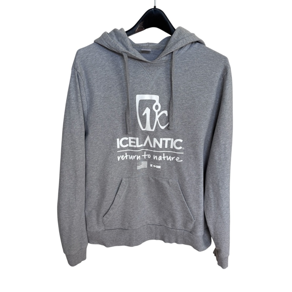 Icelantic Logo Grey Return to Nature Hoodie Small